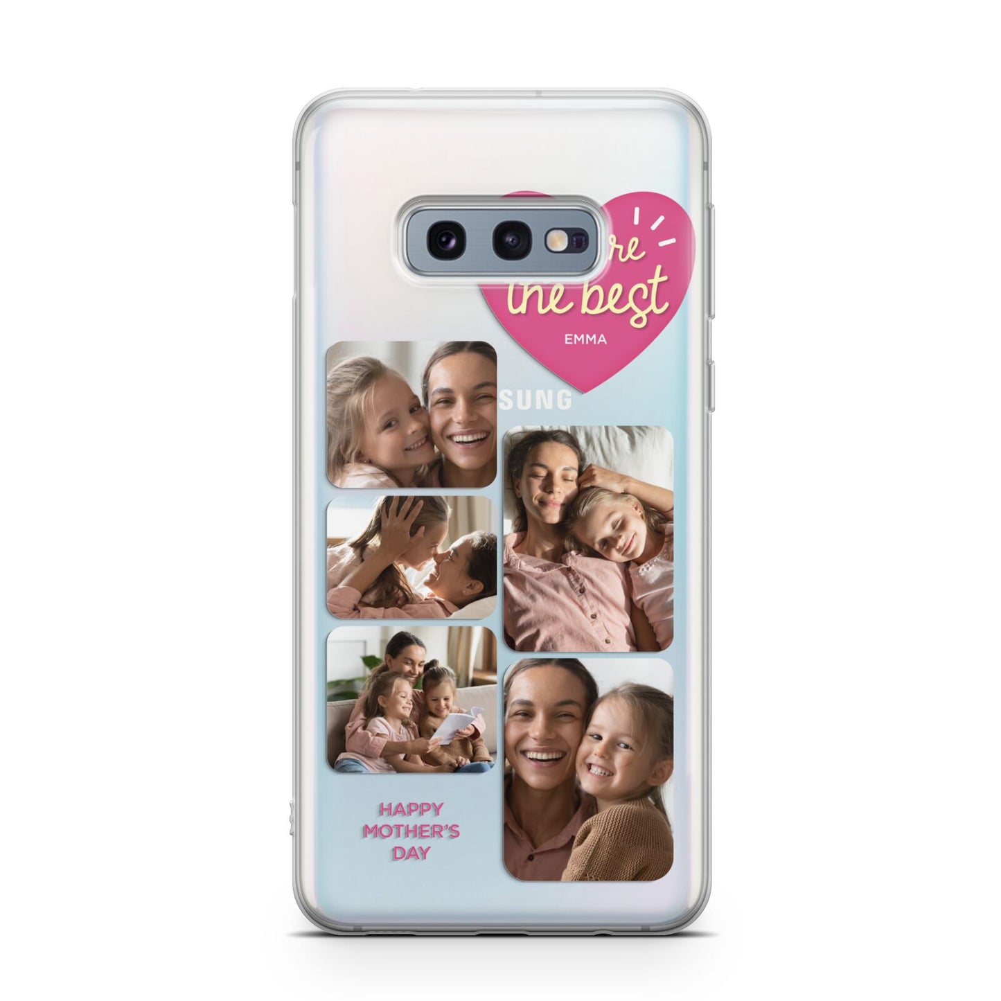 Mothers Day Multi Photo Strip Samsung Galaxy S10E Case