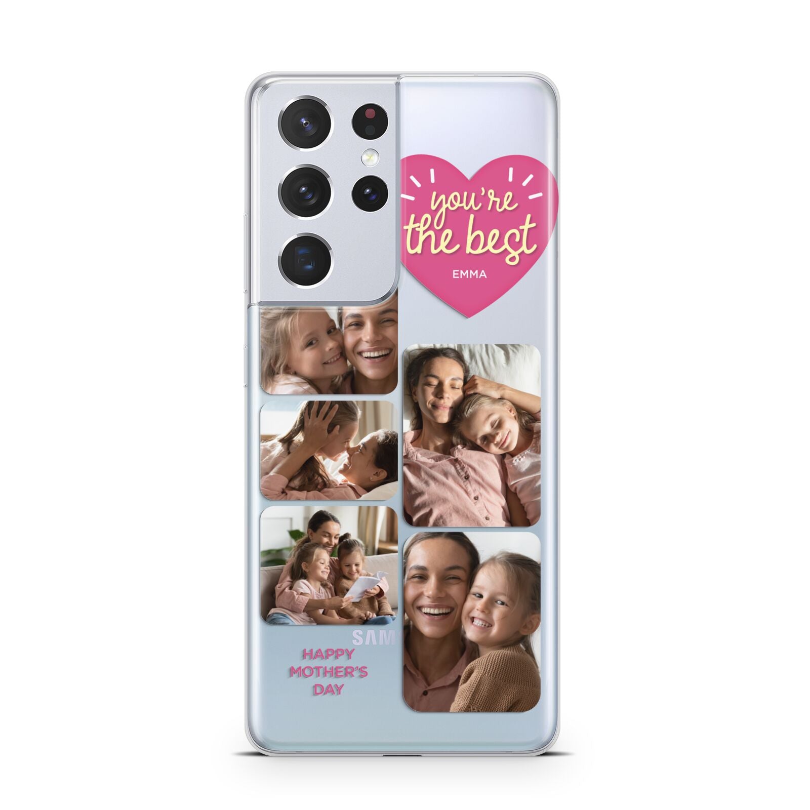 Mothers Day Multi Photo Strip Samsung S21 Ultra Case