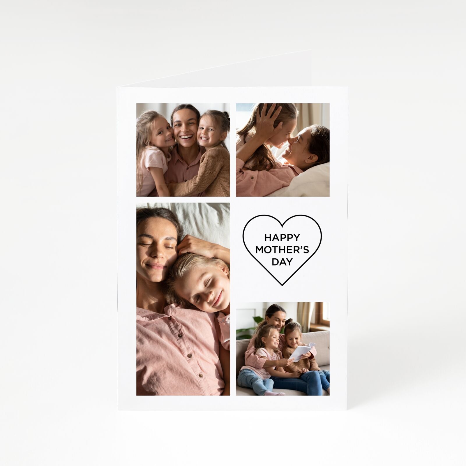 Mothers Day Multi Photo Tiles A5 Greetings Card