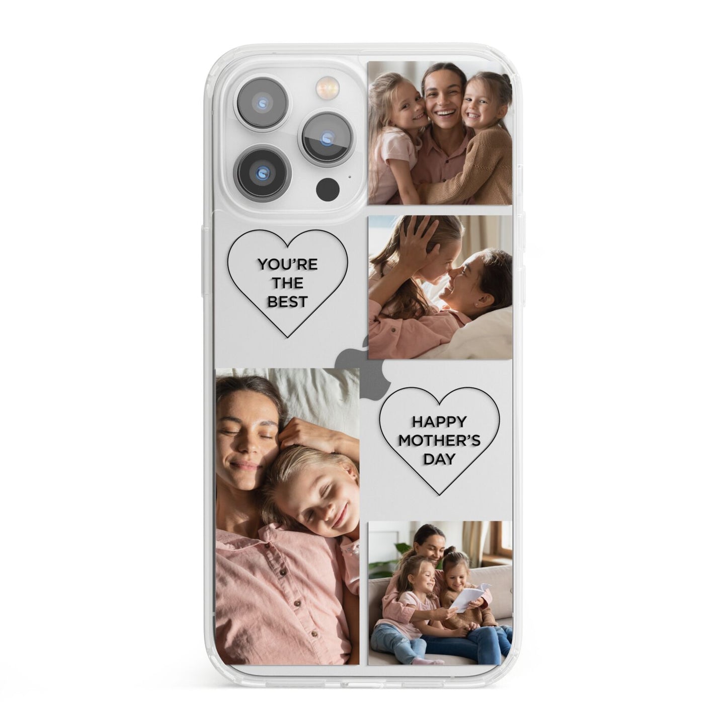 Mothers Day Multi Photo Tiles iPhone 13 Pro Max Clear Bumper Case