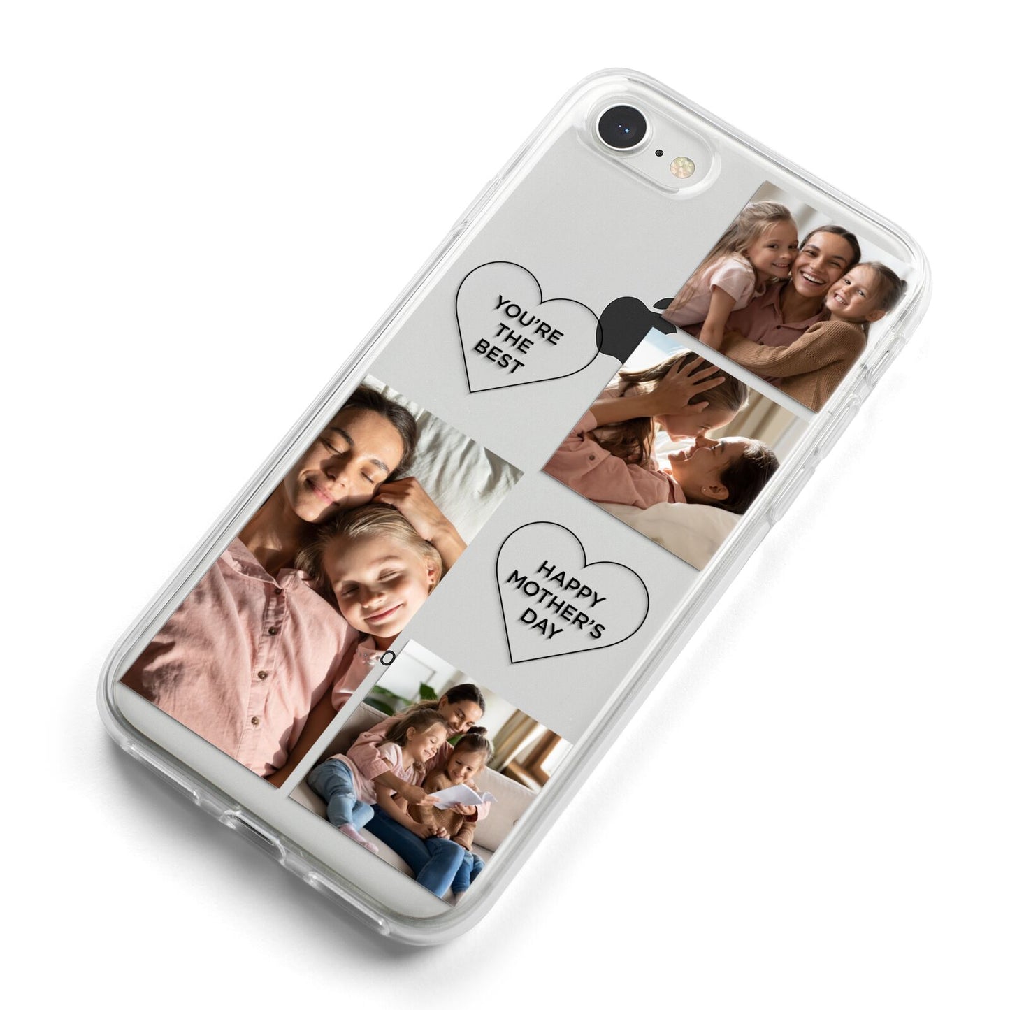 Mothers Day Multi Photo Tiles iPhone 8 Bumper Case on Silver iPhone Alternative Image