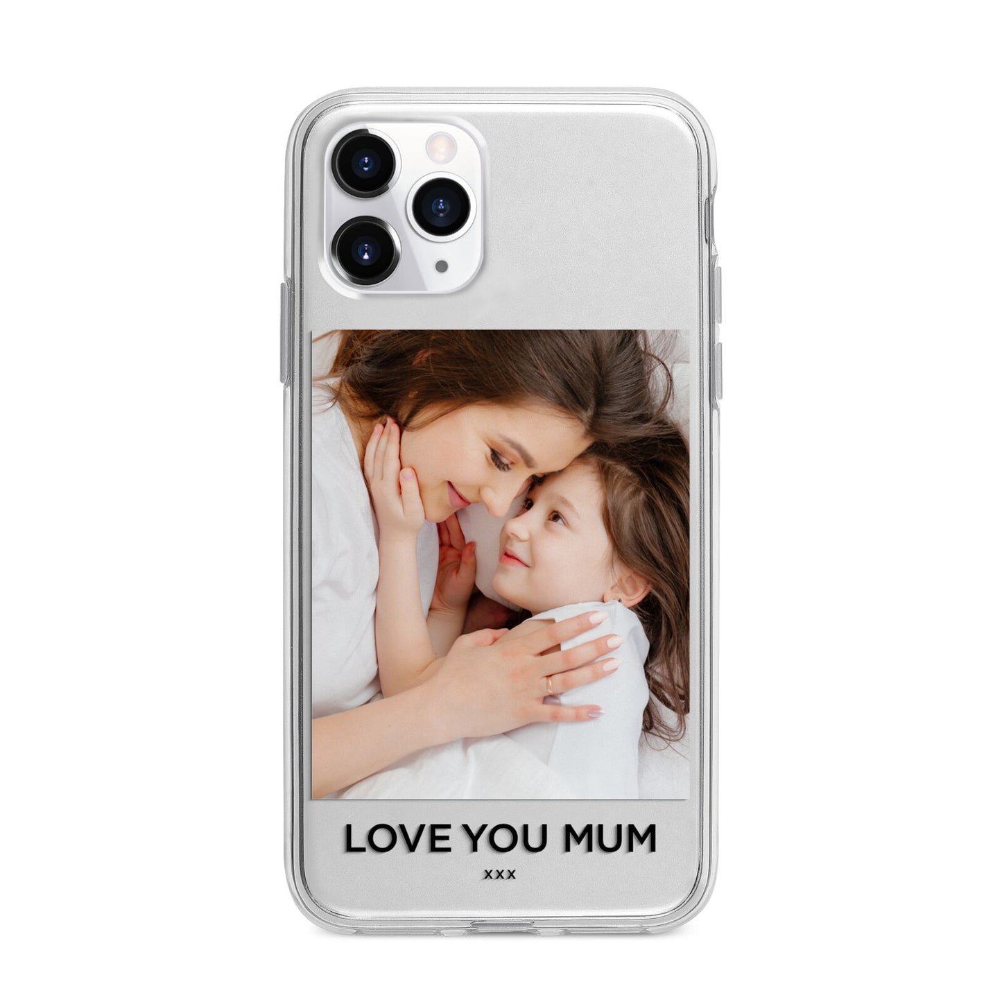 Mothers Day Photo Apple iPhone 11 Pro Max in Silver with Bumper Case