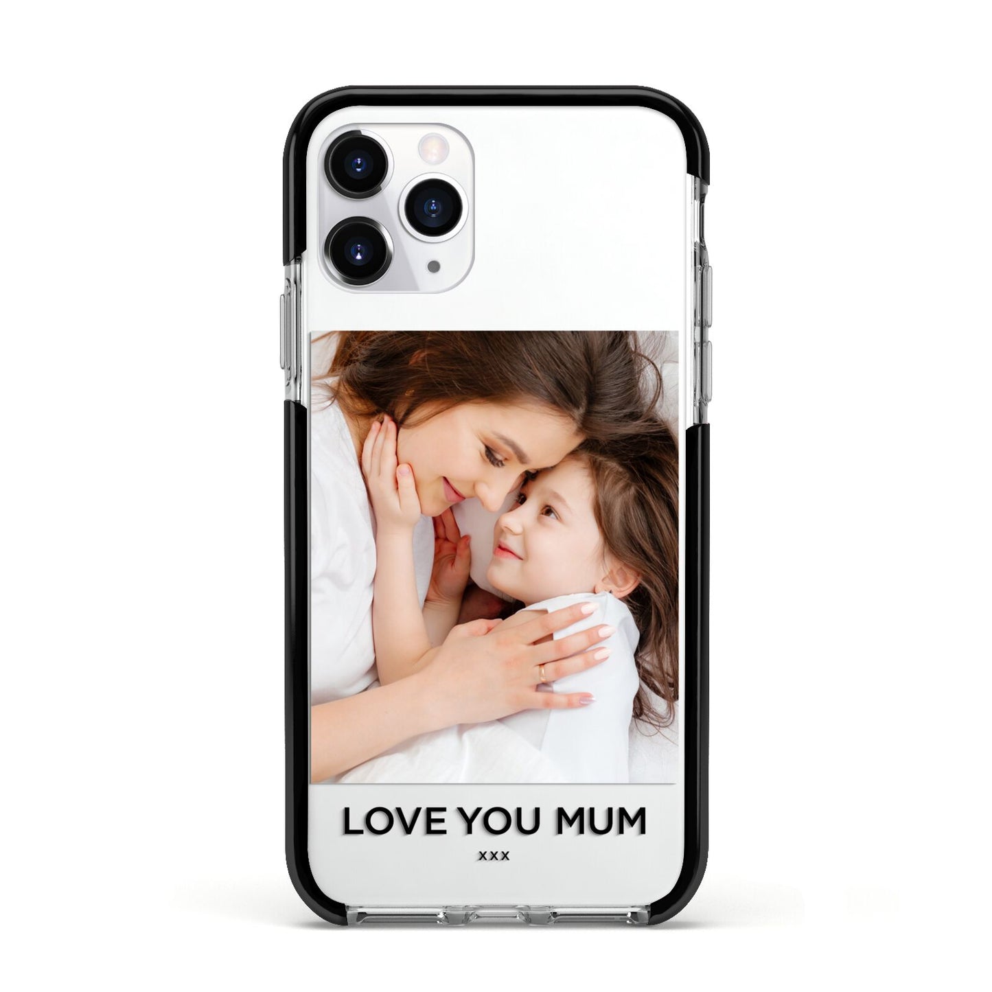 Mothers Day Photo Apple iPhone 11 Pro in Silver with Black Impact Case