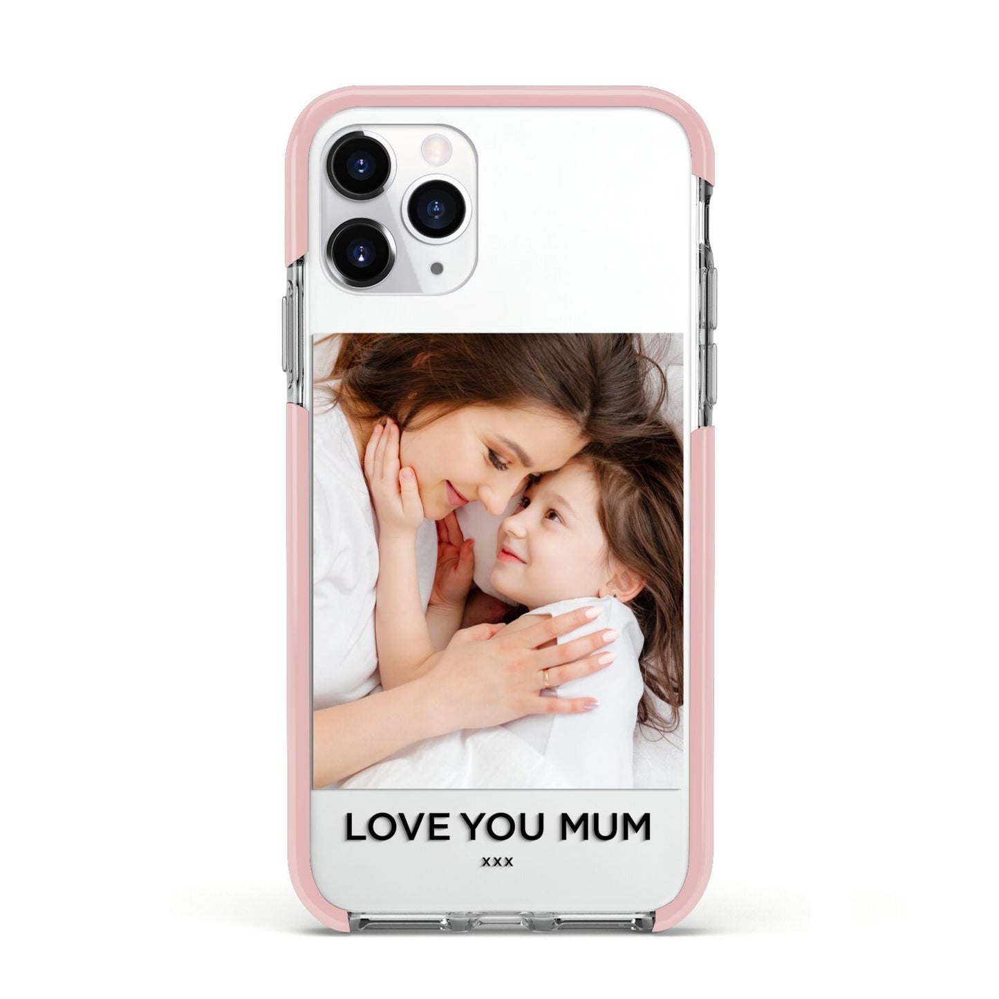 Mothers Day Photo Apple iPhone 11 Pro in Silver with Pink Impact Case