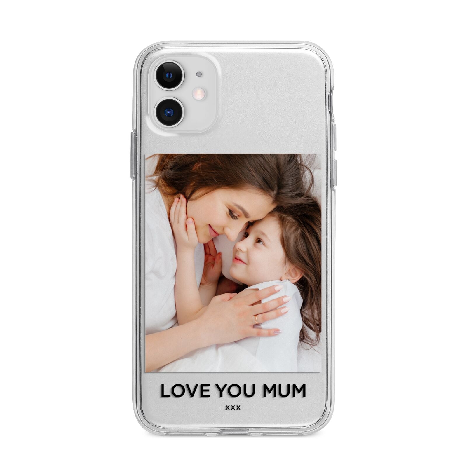 Mothers Day Photo Apple iPhone 11 in White with Bumper Case