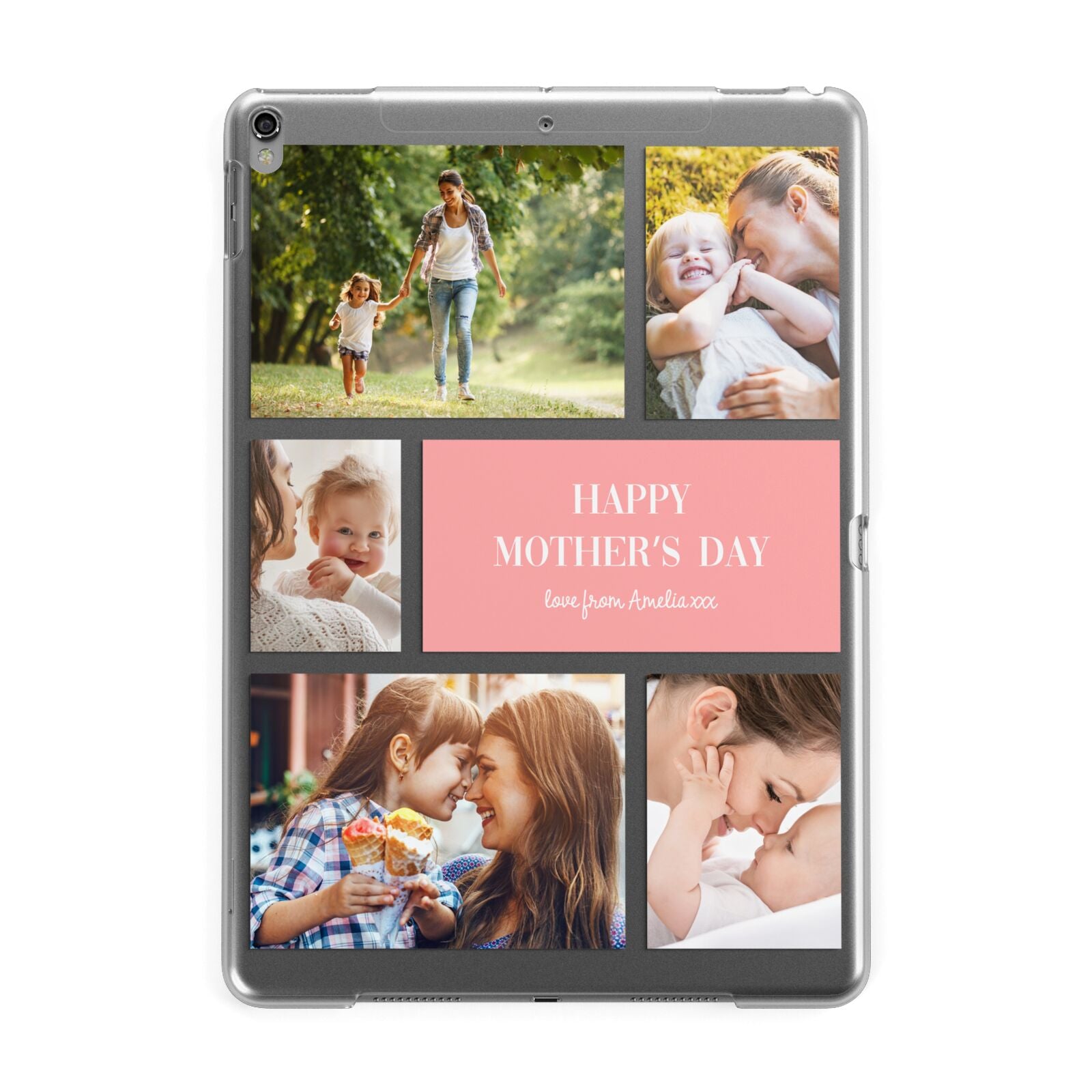 Mothers Day Photo Collage Apple iPad Grey Case