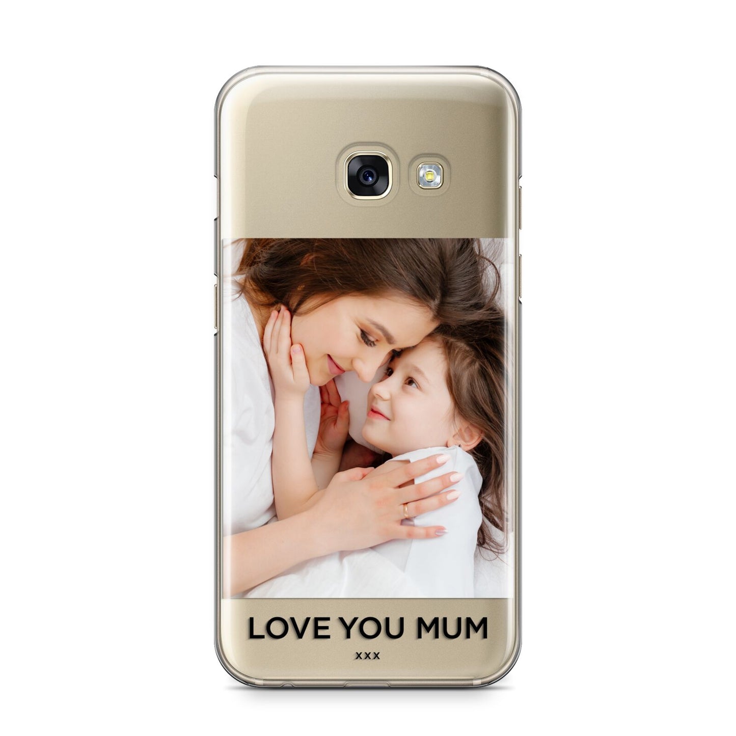 Mothers Day Photo Samsung Galaxy A3 2017 Case on gold phone