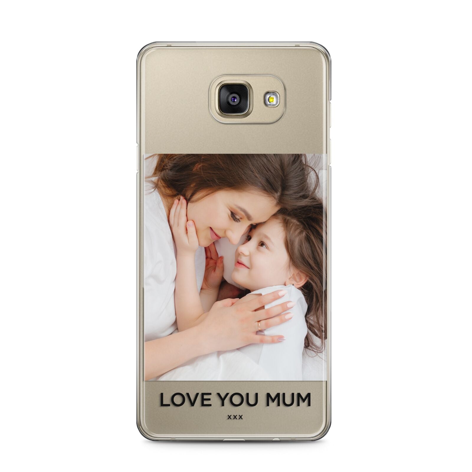 Mothers Day Photo Samsung Galaxy A5 2016 Case on gold phone