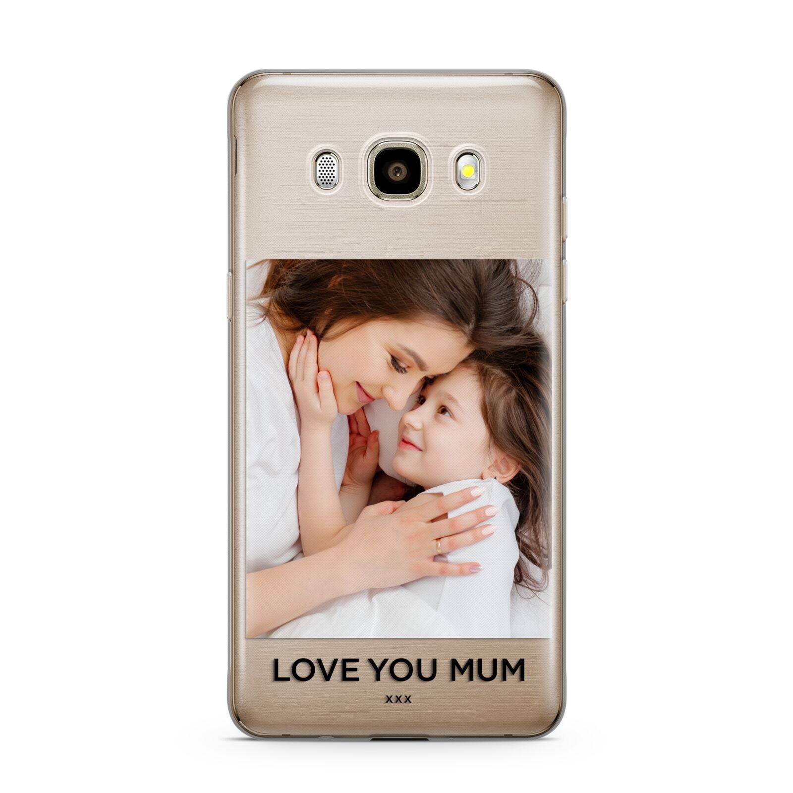 Mothers Day Photo Samsung Galaxy J7 2016 Case on gold phone