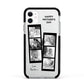 Mothers Day Photo Strip Apple iPhone 11 in White with Black Impact Case