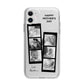 Mothers Day Photo Strip Apple iPhone 11 in White with Bumper Case