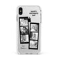 Mothers Day Photo Strip Apple iPhone Xs Max Impact Case White Edge on Silver Phone