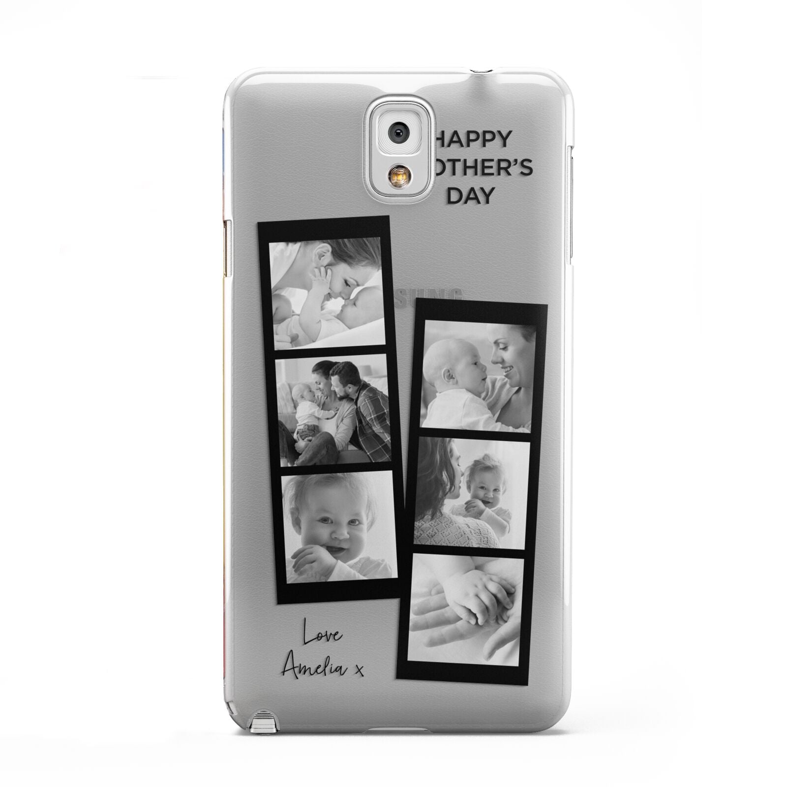 Mothers Day Photo Strip Samsung Galaxy Note 3 Case