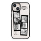 Mothers Day Photo Strip iPhone 13 Black Impact Case on Silver phone