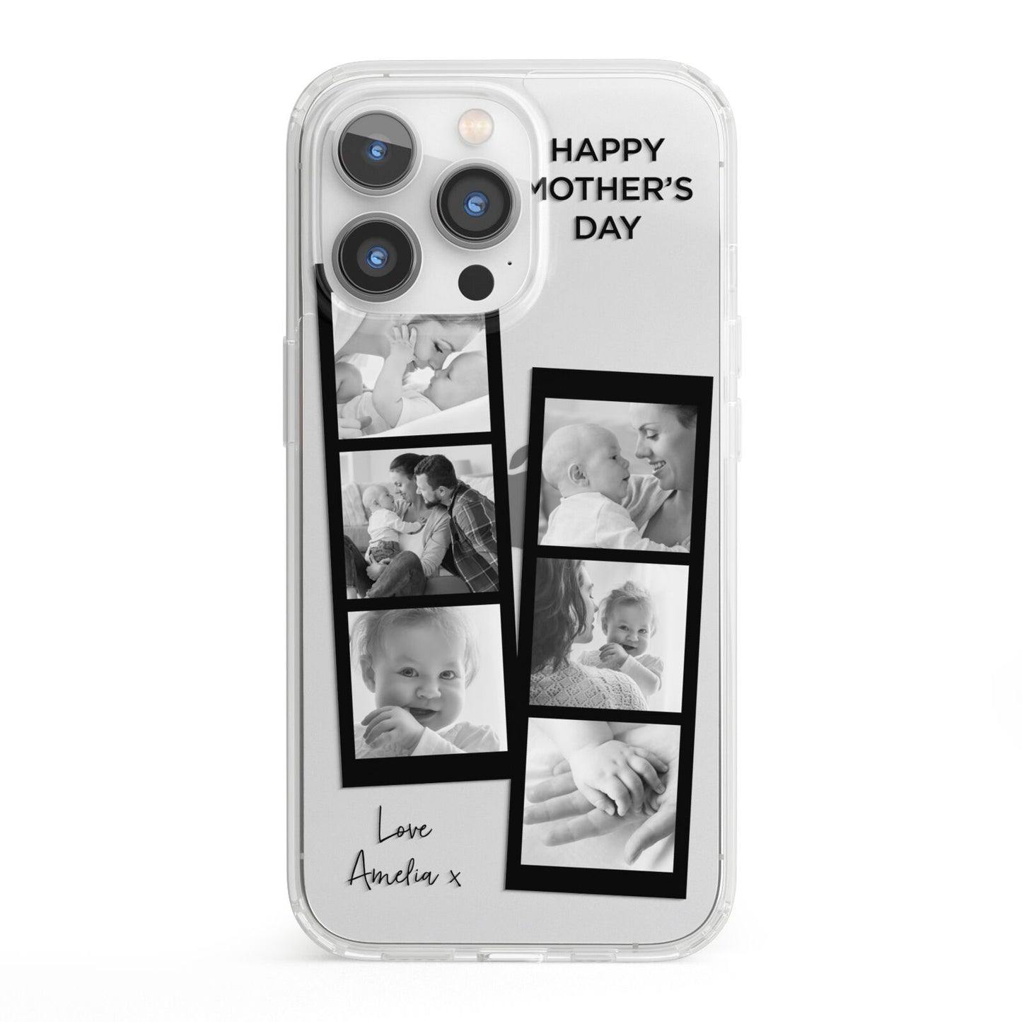 Mothers Day Photo Strip iPhone 13 Pro Clear Bumper Case