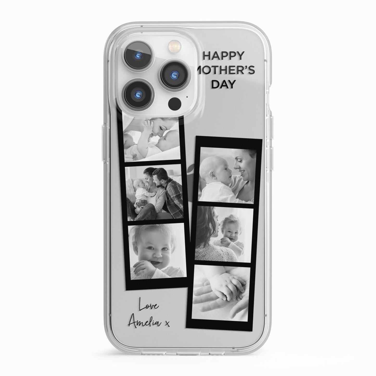 Mothers Day Photo Strip iPhone 13 Pro TPU Impact Case with White Edges