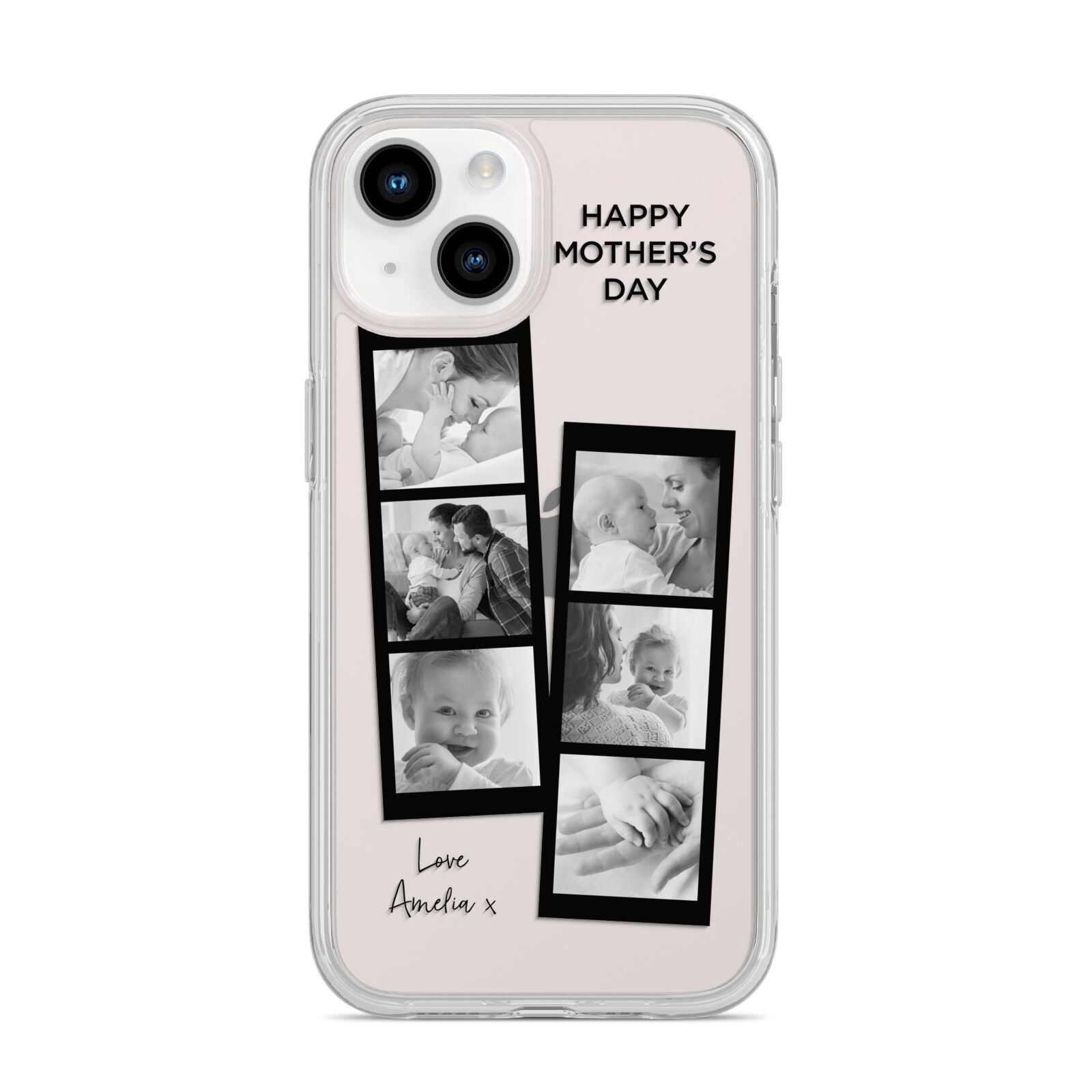 Mothers Day Photo Strip iPhone 14 Clear Tough Case Starlight