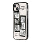 Mothers Day Photo Strip iPhone 14 Plus Black Impact Case Side Angle on Silver phone