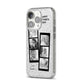 Mothers Day Photo Strip iPhone 14 Pro Glitter Tough Case Silver Angled Image