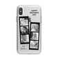 Mothers Day Photo Strip iPhone X Bumper Case on Silver iPhone Alternative Image 1