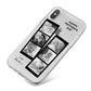 Mothers Day Photo Strip iPhone X Bumper Case on Silver iPhone
