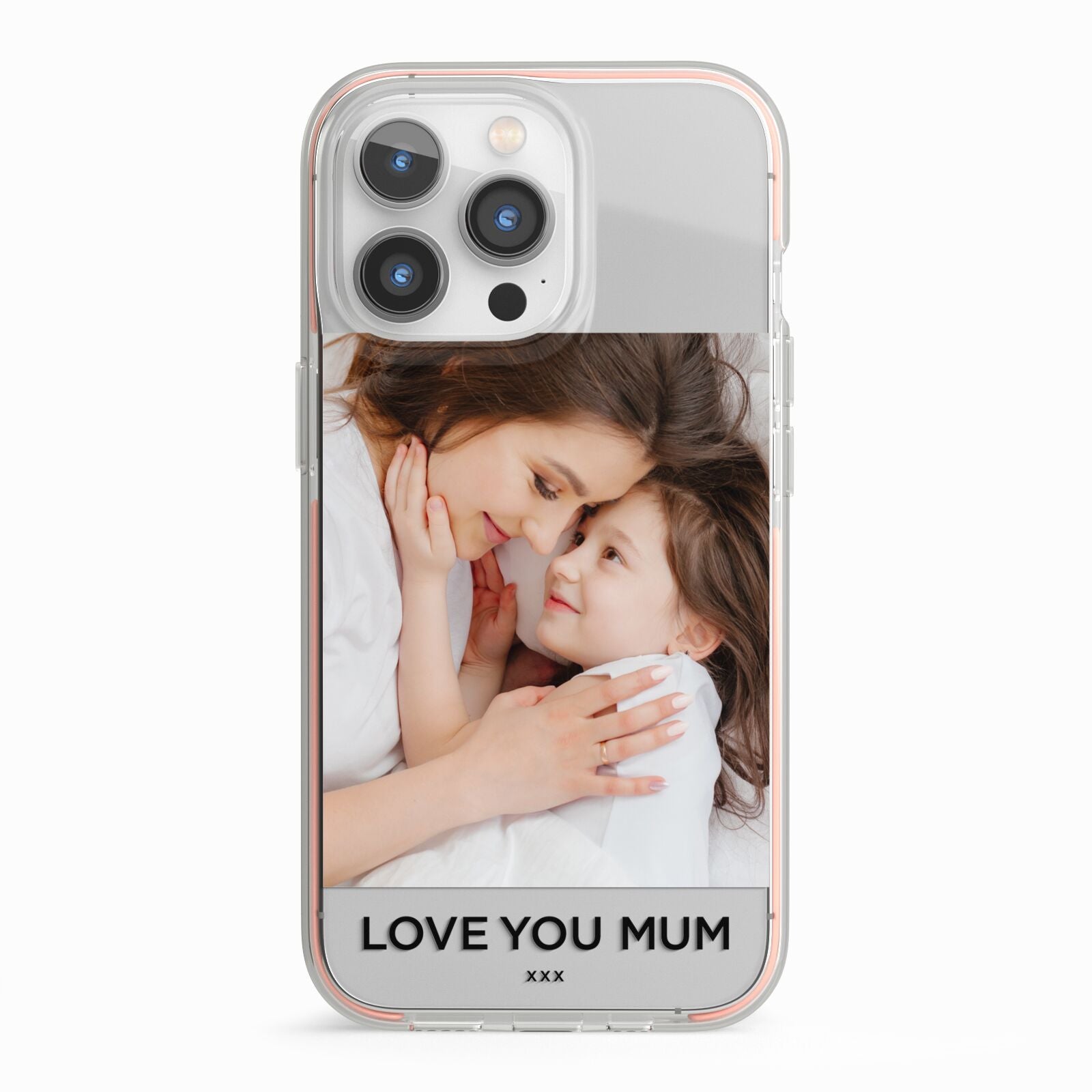 Mothers Day Photo iPhone 13 Pro TPU Impact Case with Pink Edges