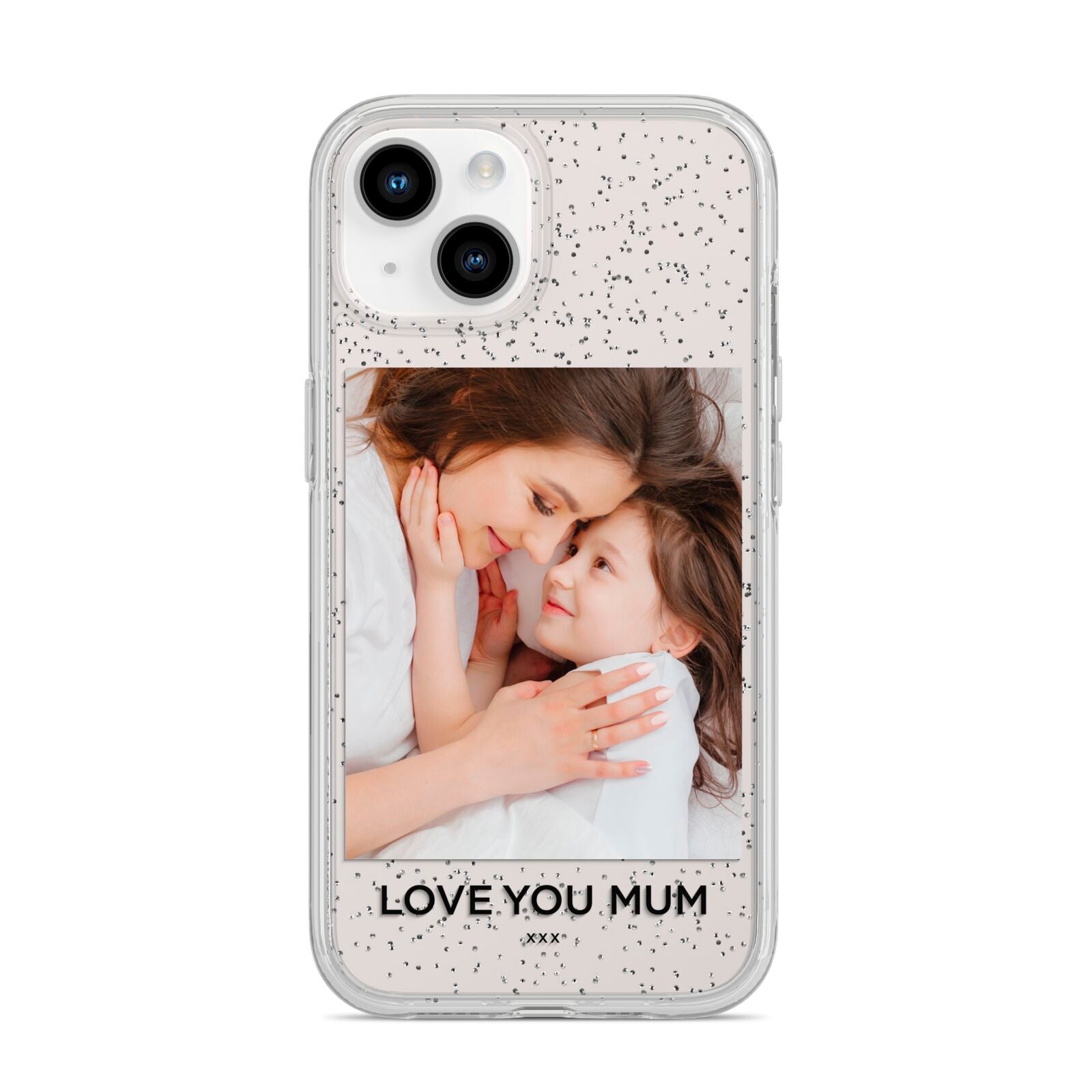 Mothers Day Photo iPhone 14 Glitter Tough Case Starlight