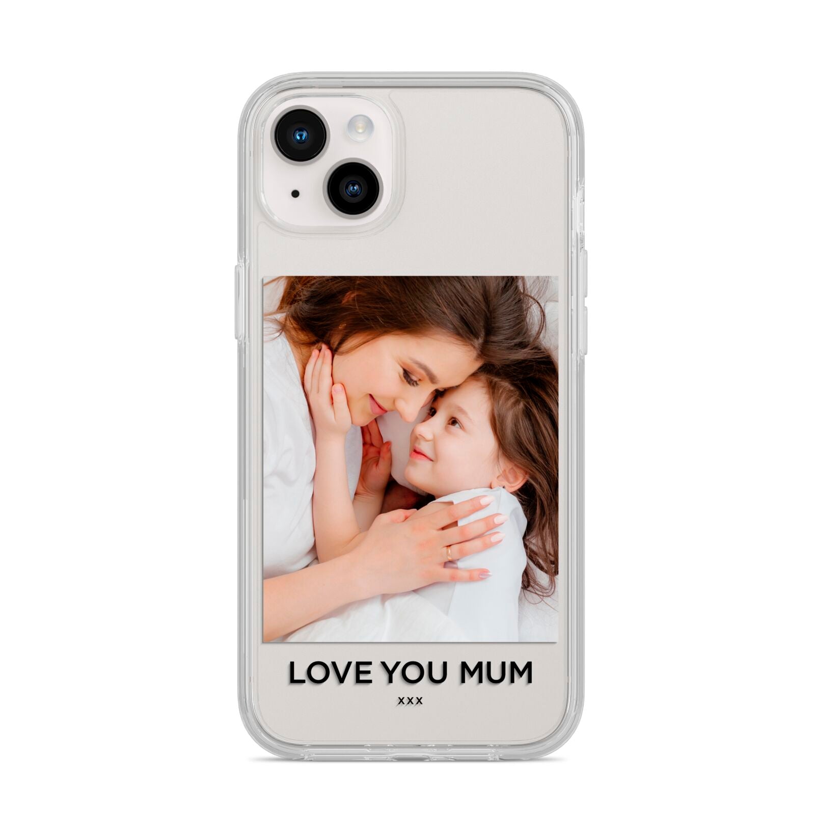 Mothers Day Photo iPhone 14 Plus Clear Tough Case Starlight