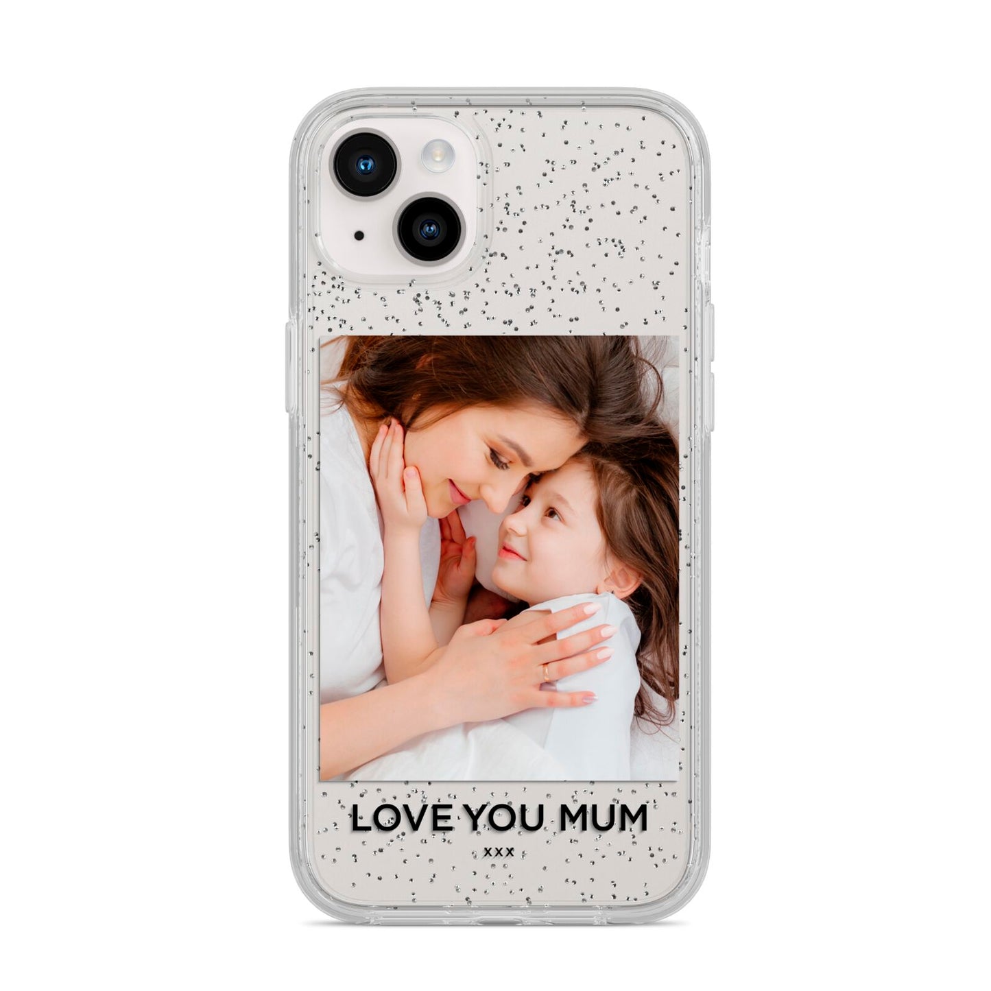 Mothers Day Photo iPhone 14 Plus Glitter Tough Case Starlight