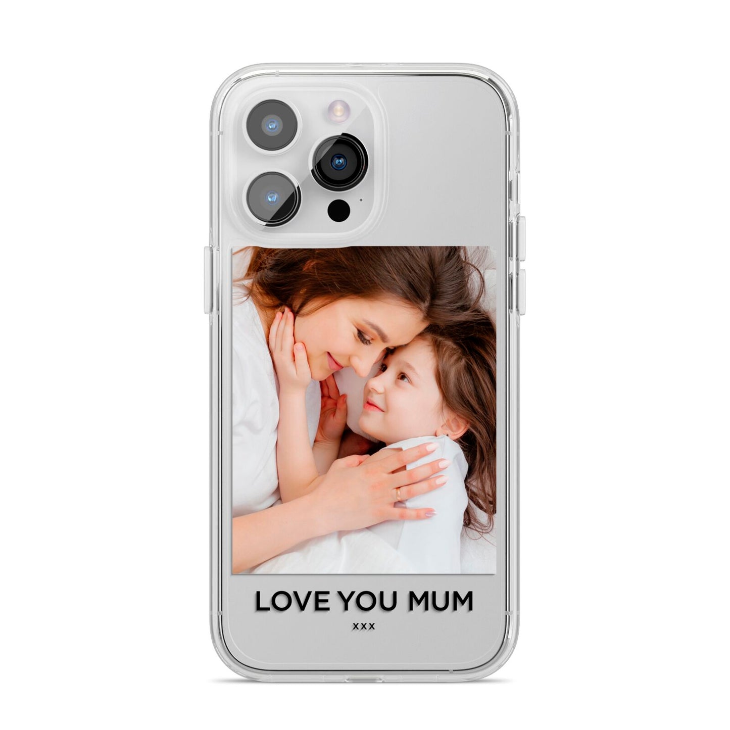 Mothers Day Photo iPhone 14 Pro Max Clear Tough Case Silver