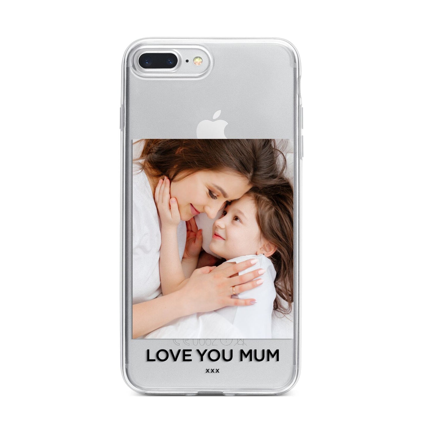 Mothers Day Photo iPhone 7 Plus Bumper Case on Silver iPhone