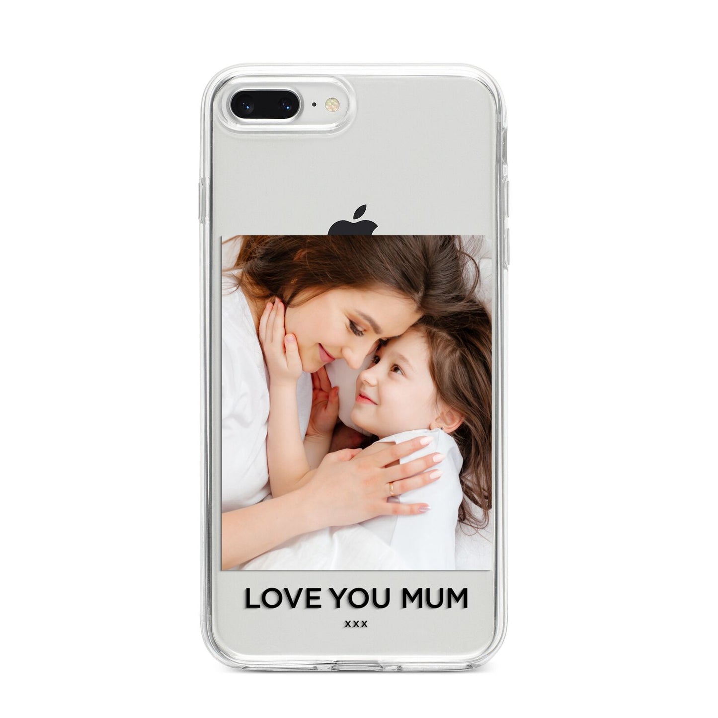 Mothers Day Photo iPhone 8 Plus Bumper Case on Silver iPhone