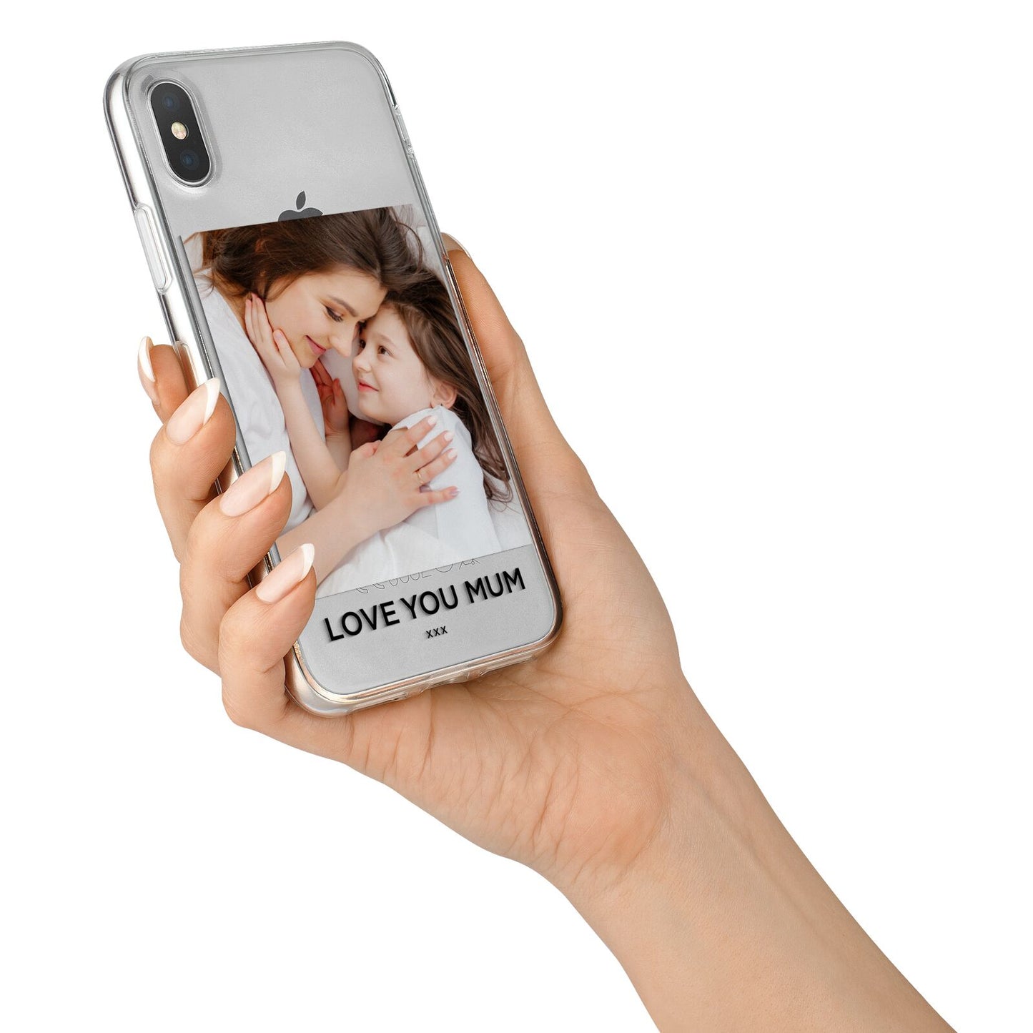 Mothers Day Photo iPhone X Bumper Case on Silver iPhone Alternative Image 2