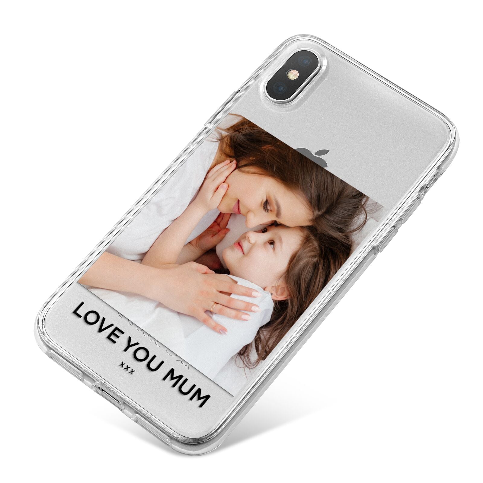 Mothers Day Photo iPhone X Bumper Case on Silver iPhone