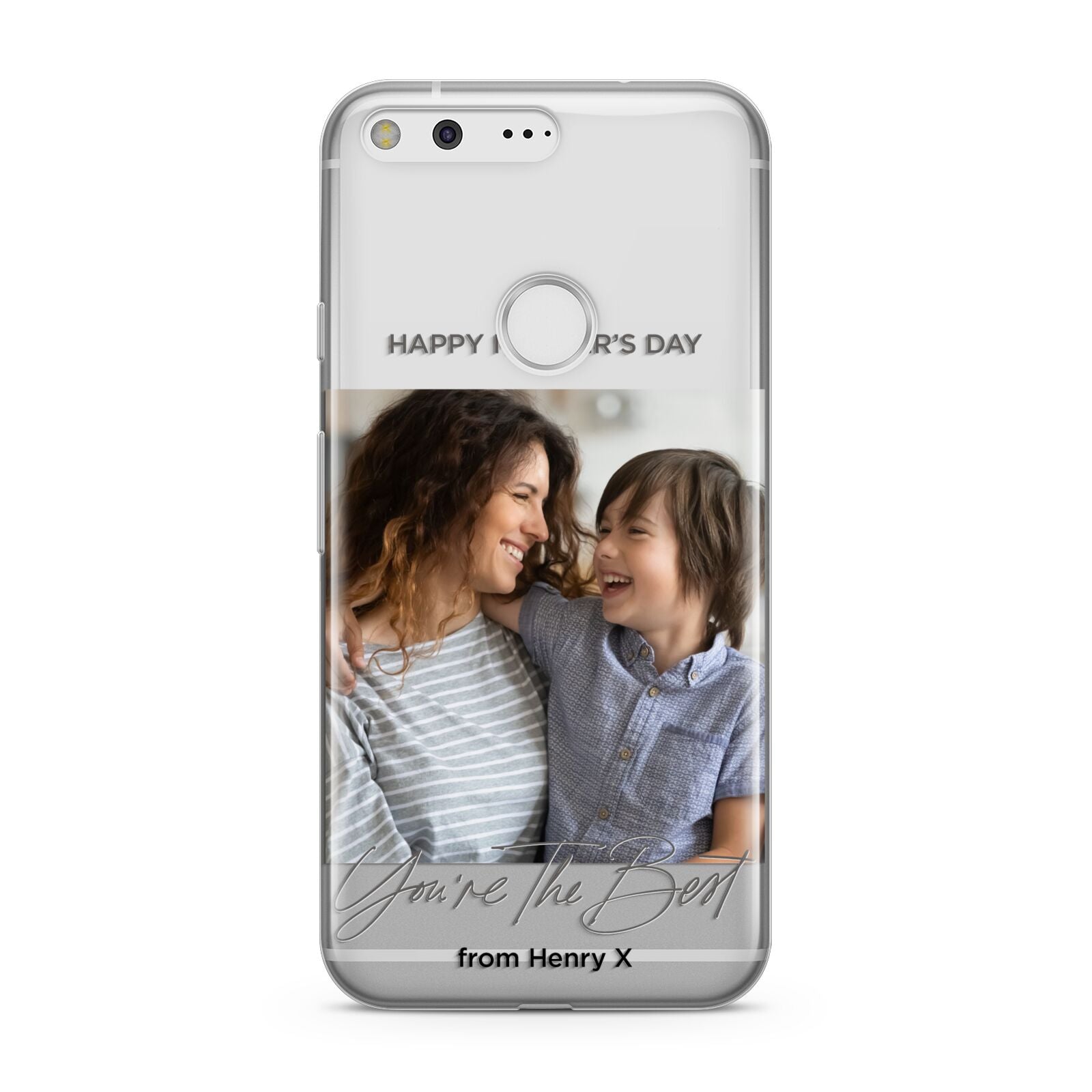 Mothers Day Photo with Name Google Pixel Case