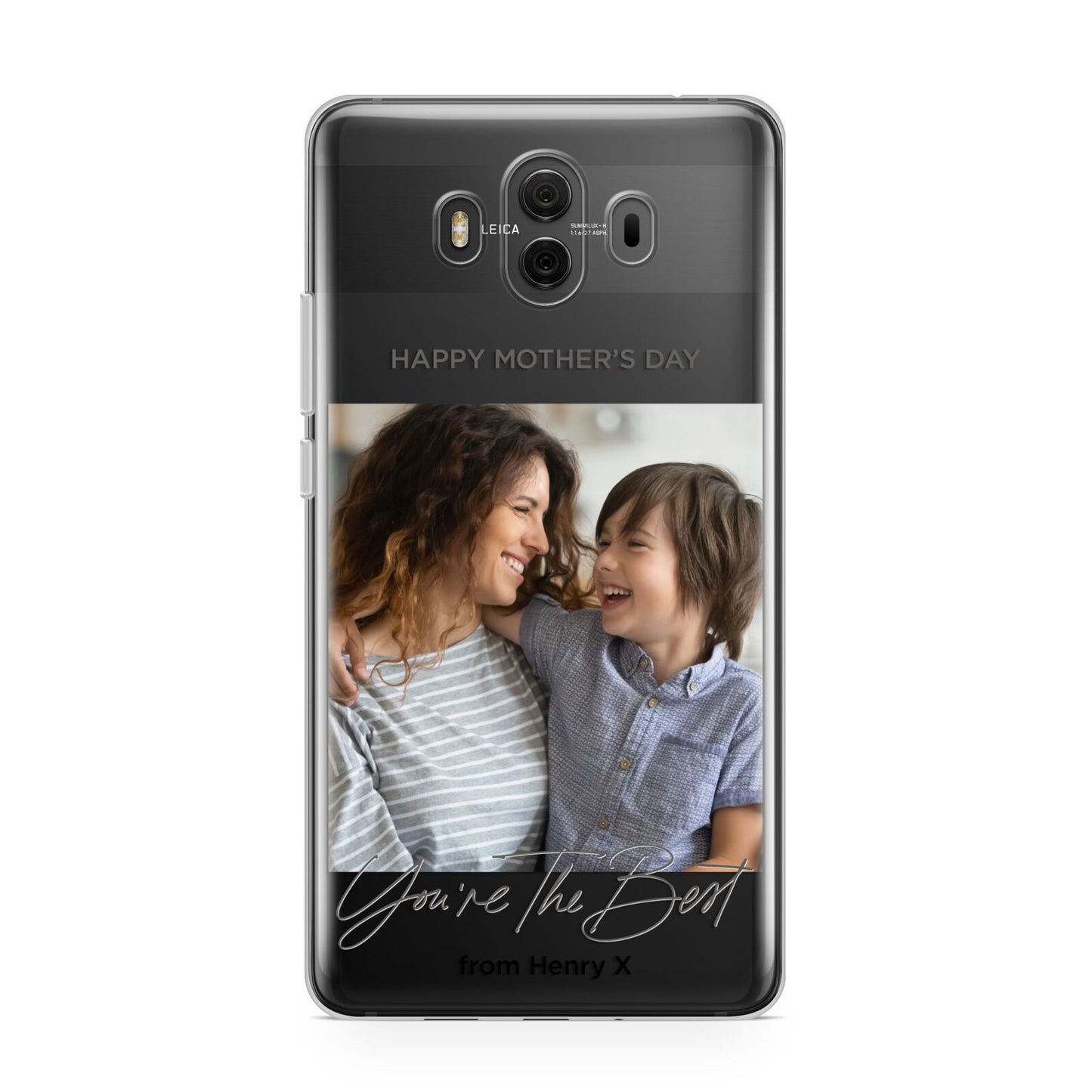 Mothers Day Photo with Name Huawei Mate 10 Protective Phone Case