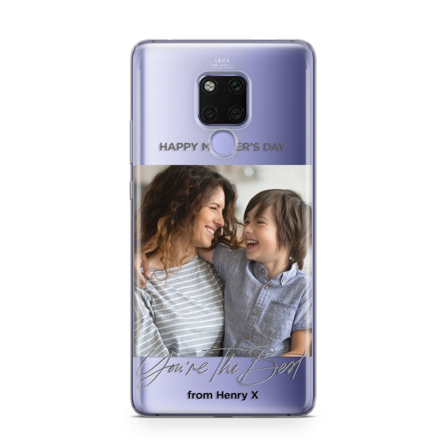 Mothers Day Photo with Name Huawei Mate 20X Phone Case