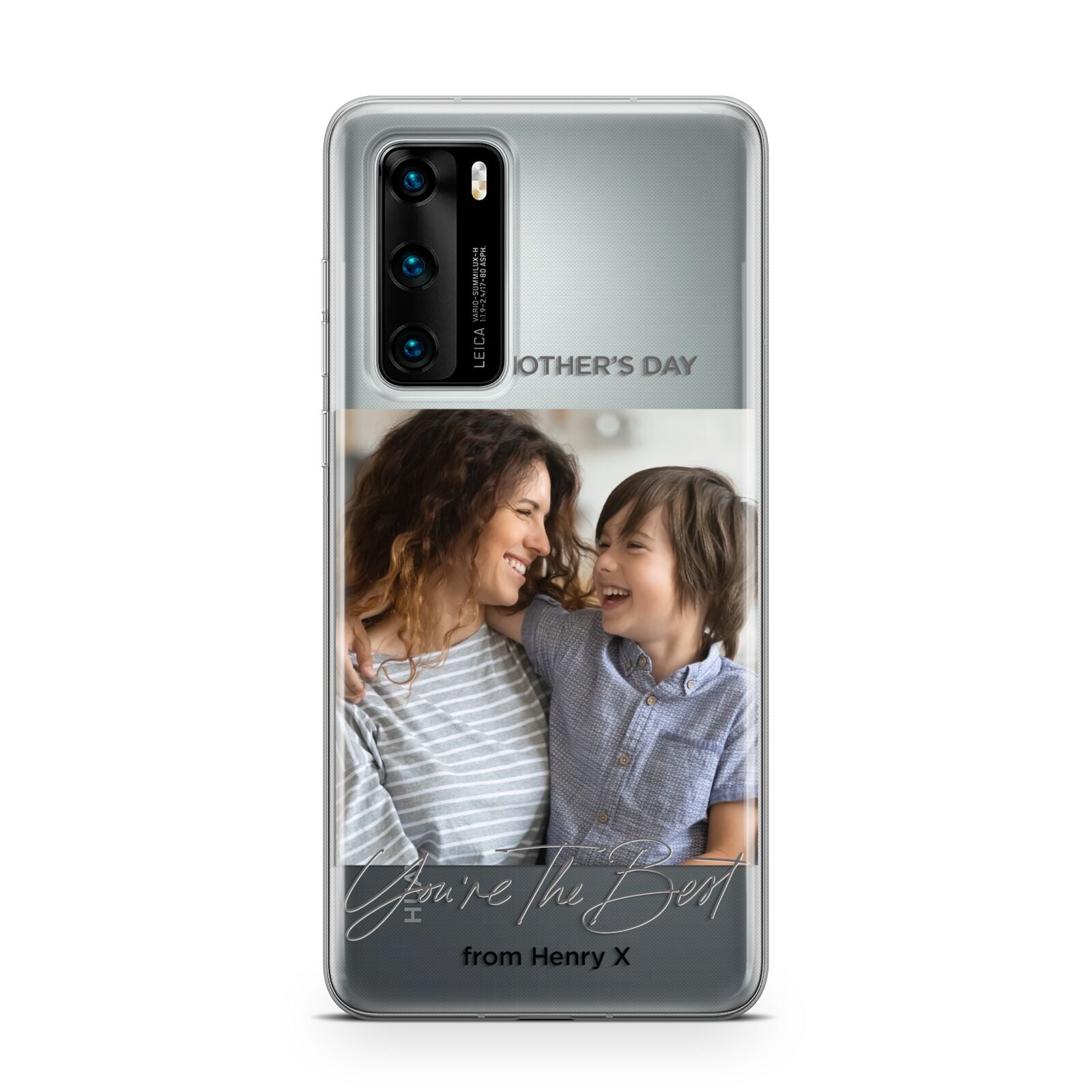 Mothers Day Photo with Name Huawei P40 Phone Case