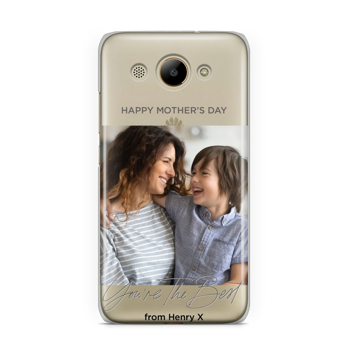 Mothers Day Photo with Name Huawei Y3 2017