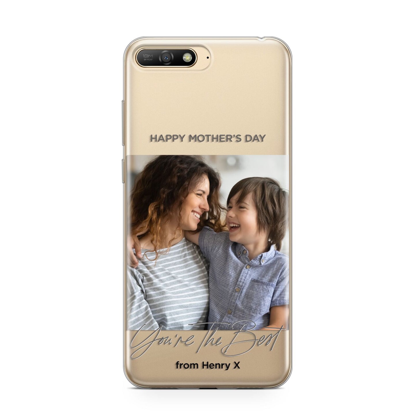 Mothers Day Photo with Name Huawei Y6 2018