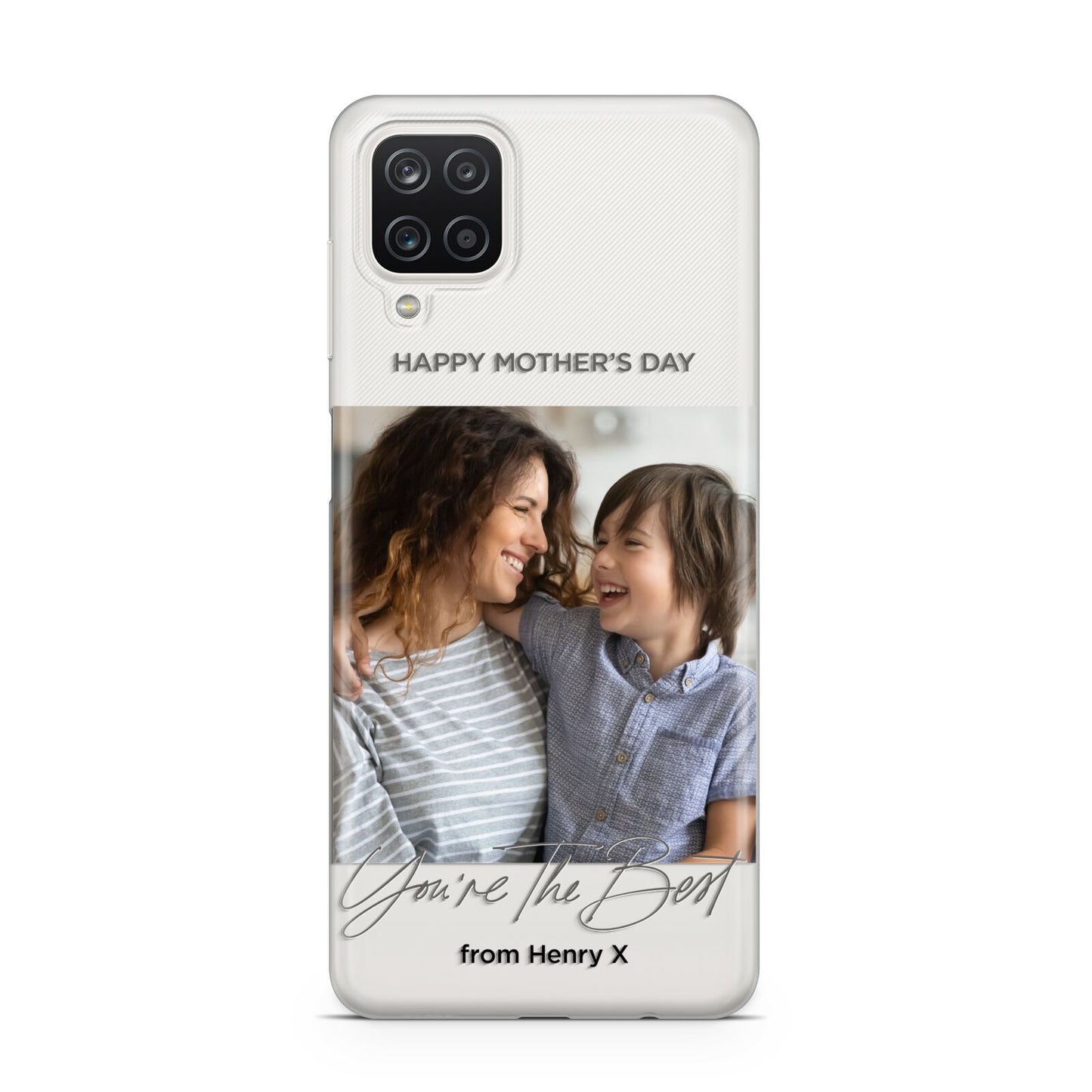 Mothers Day Photo with Name Samsung A12 Case