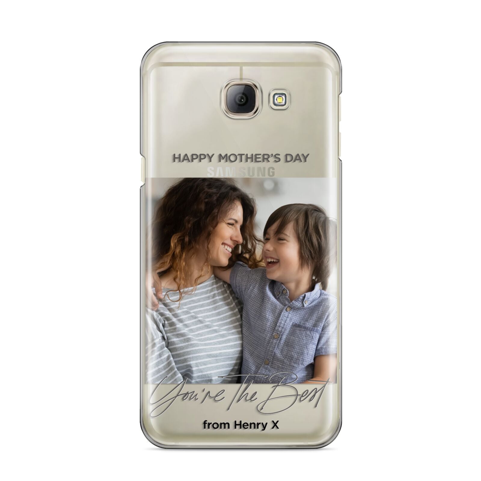 Mothers Day Photo with Name Samsung Galaxy A8 2016 Case