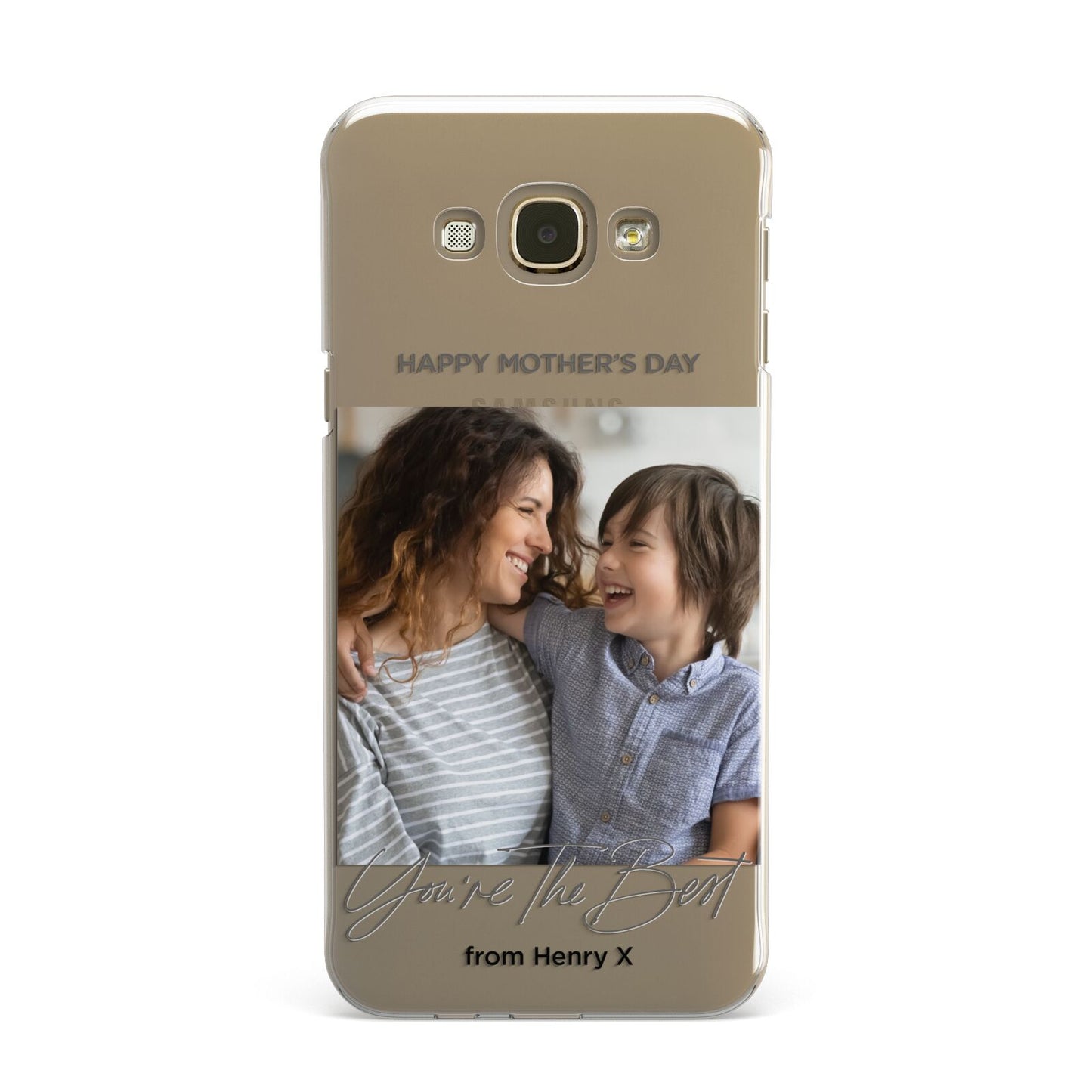 Mothers Day Photo with Name Samsung Galaxy A8 Case