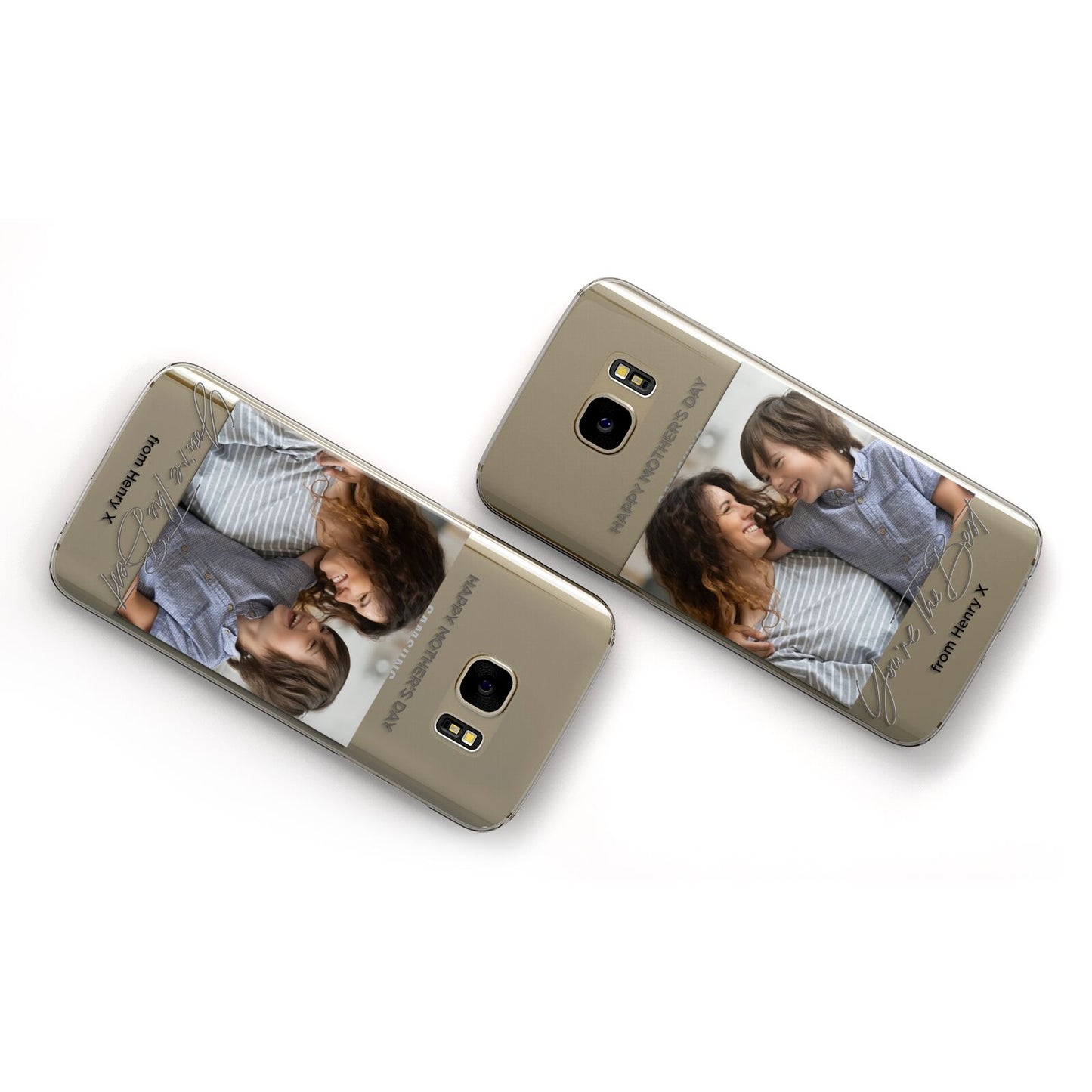 Mothers Day Photo with Name Samsung Galaxy Case Flat Overview