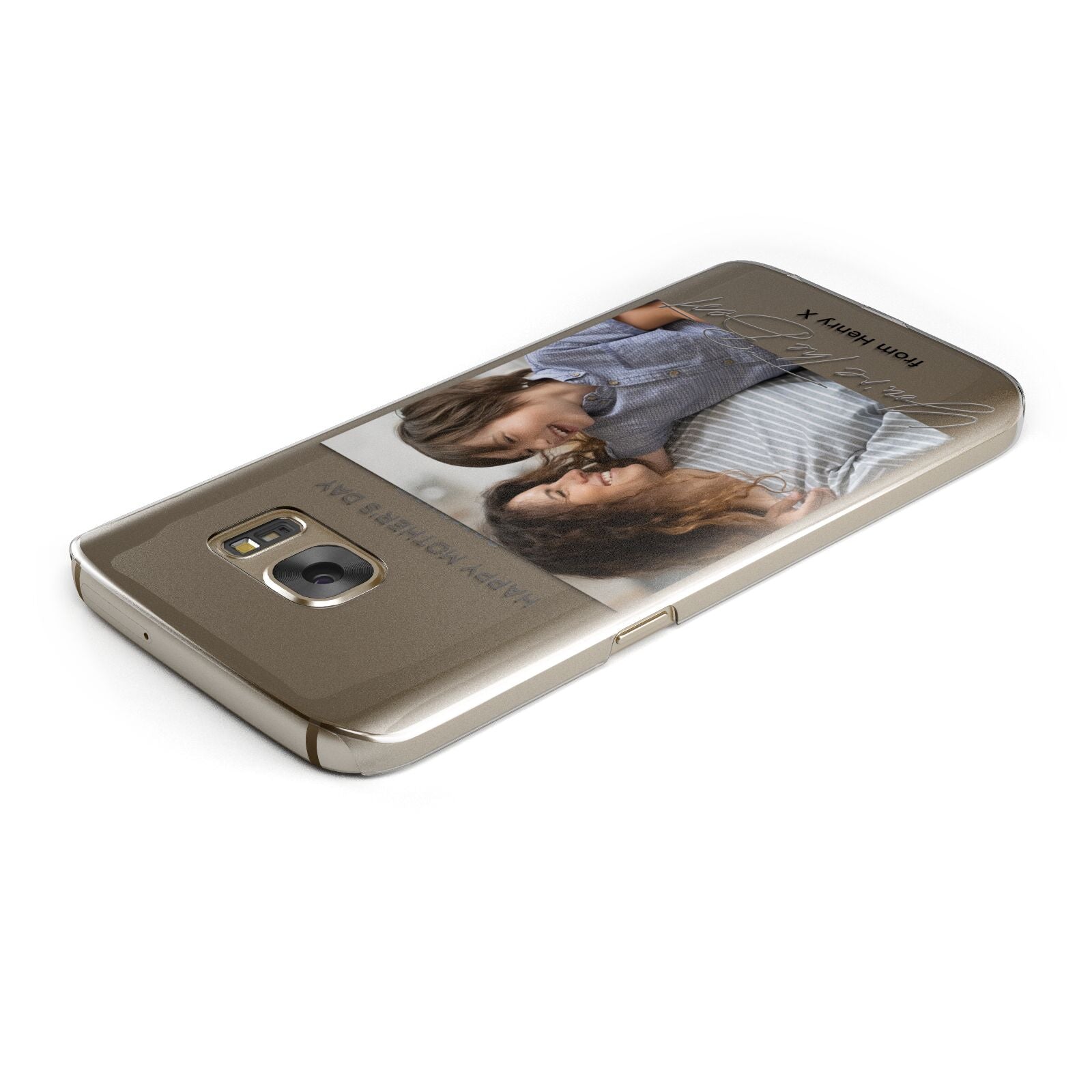 Mothers Day Photo with Name Samsung Galaxy Case Top Cutout