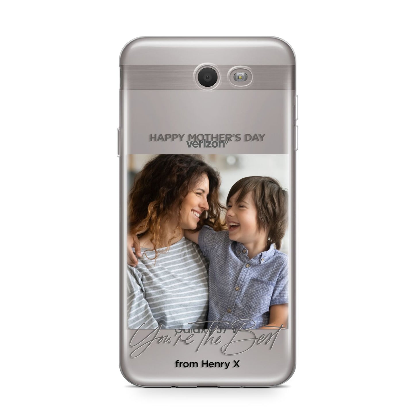 Mothers Day Photo with Name Samsung Galaxy J7 2017 Case