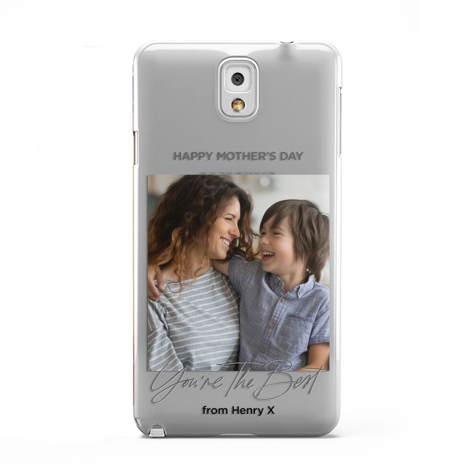 Mothers Day Photo with Name Samsung Galaxy Note 3 Case