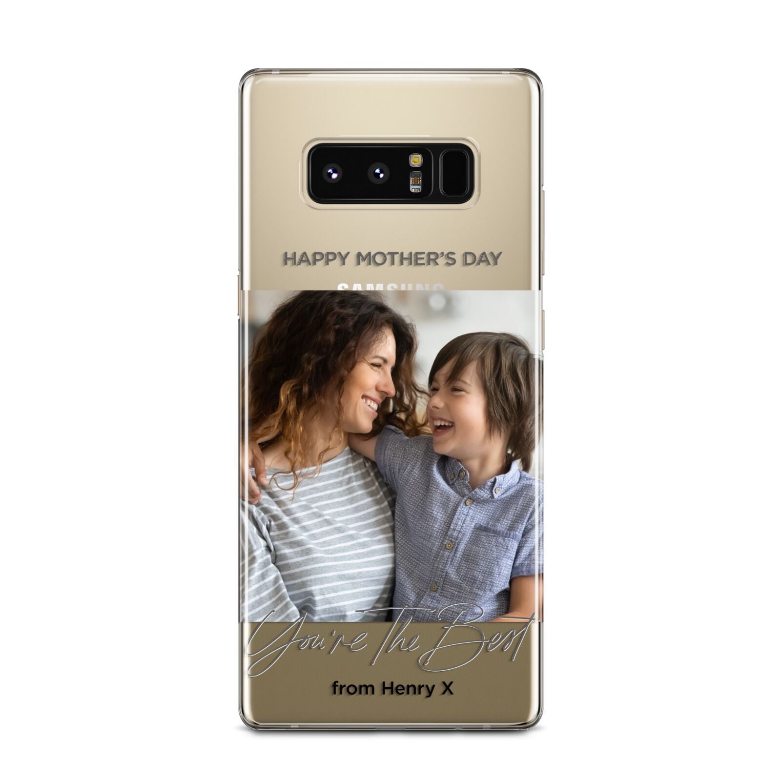 Mothers Day Photo with Name Samsung Galaxy Note 8 Case