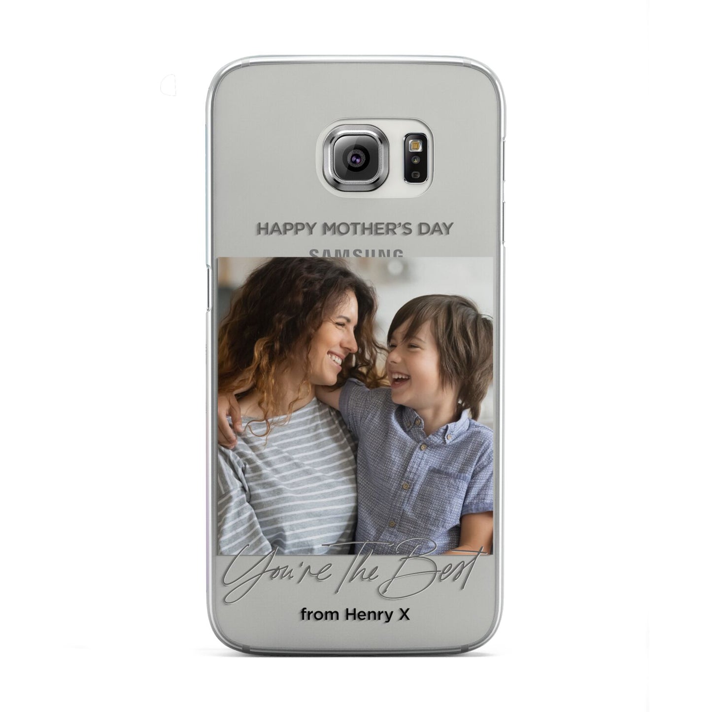 Mothers Day Photo with Name Samsung Galaxy S6 Edge Case