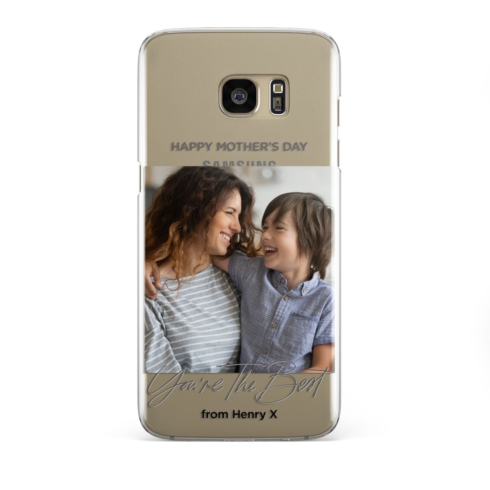 Mothers Day Photo with Name Samsung Galaxy S7 Edge Case